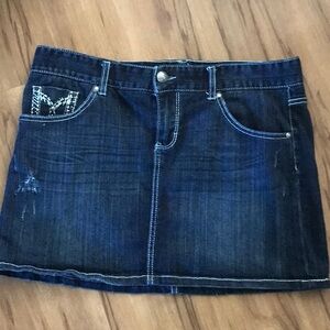 Maurices denim mini skirt